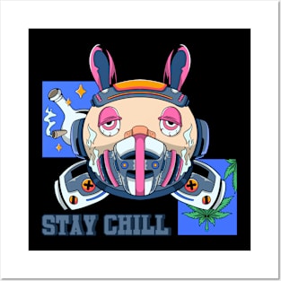 Robot Rabbit Try to Chillout Posters and Art